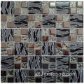 Mosaico laminado marrom do padrão de mistura eletroplinado